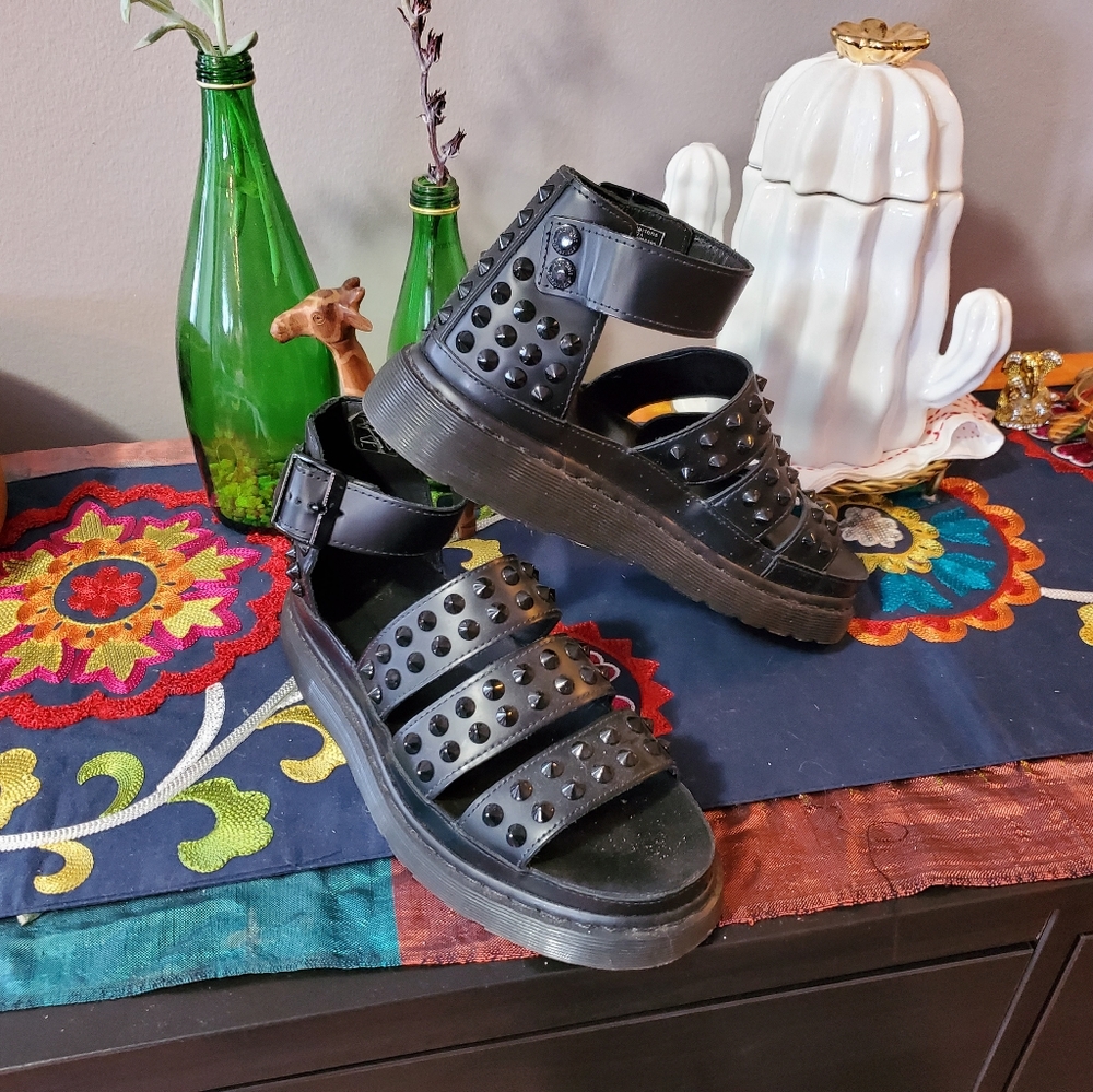 DM chunky spiked gladiator sandal women's us9/uk7